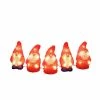 Konstsmide LED-Figur Acryl Santa, 14 cm, 5er Set