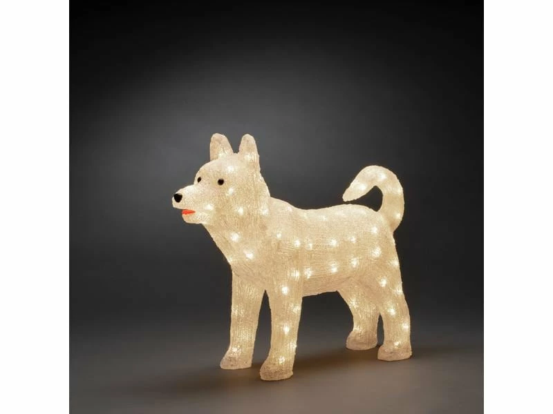 Konstsmide LED-Figur Acryl Husky, 43 cm 2 Konstsmide LED-Figur Acryl Husky, 43 cm – Bild 2