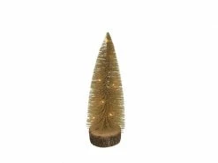 Dameco Tannenbaum, 10 LEDs, 28 cm, Gold