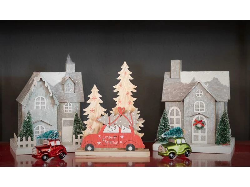 Dameco Aufsteller XMAS Haus, 25 cm, Grau 2 Dameco Aufsteller XMAS Haus, 25 cm, Grau – Bild 2