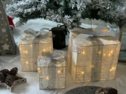 Dameco LED-Figur Geschenkboxen, 3 Stück, Silber 8 Dameco LED-Figur Geschenkboxen, 3 Stück, Silber -Weihnachtsbeleuchtung Verkäufe 227756797 xxl