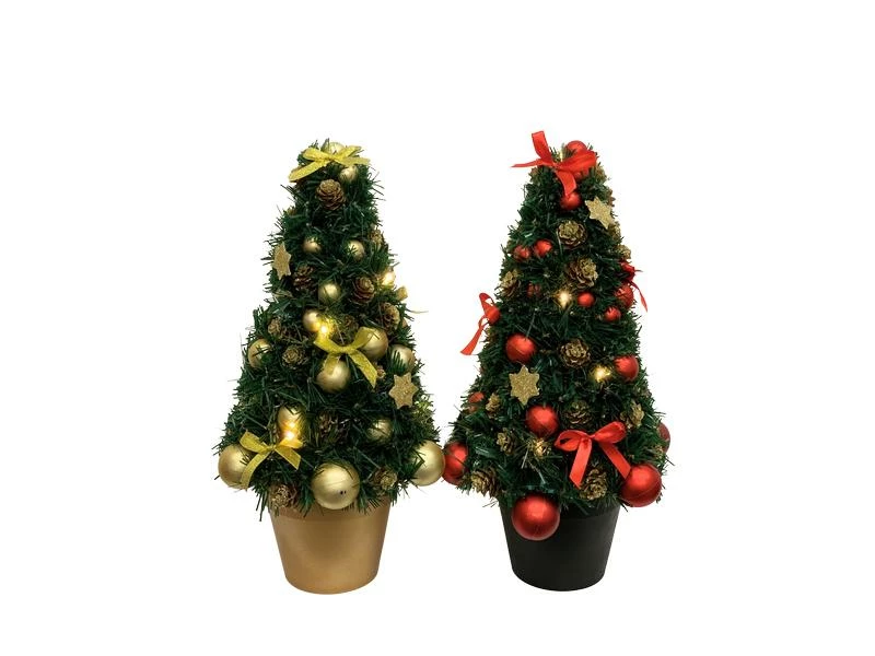 Dameco Weihnachtsbaum im Topf, 38 cm, Grün 2 Dameco Weihnachtsbaum im Topf, 38 cm, Grün – Bild 2