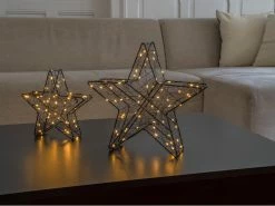 STT Tischdeko 3D Star Nero M, 28 cm -Weihnachtsbeleuchtung Verkäufe 230220750 xxl