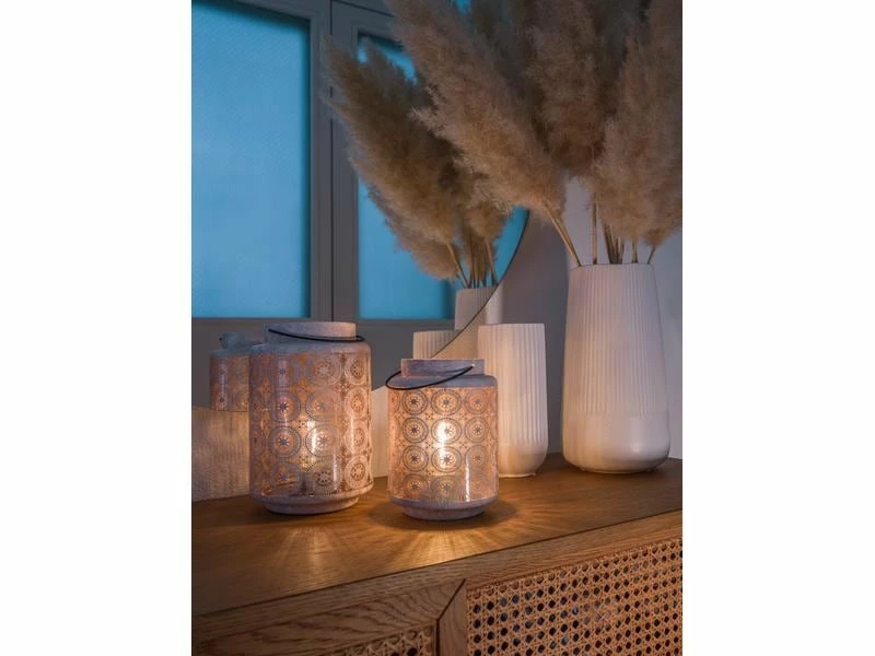 STT Laterne Cozy, M, 21 cm, Weiss 3 STT Laterne Cozy, M, 21 cm, Weiss – Bild 3