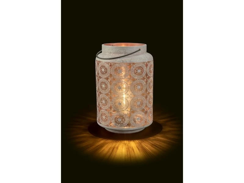 STT Laterne Cozy, M, 21 cm, Weiss 2 STT Laterne Cozy, M, 21 cm, Weiss – Bild 2