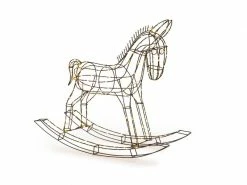 STT LED-Figur Pferd, 65 cm, Schwarz