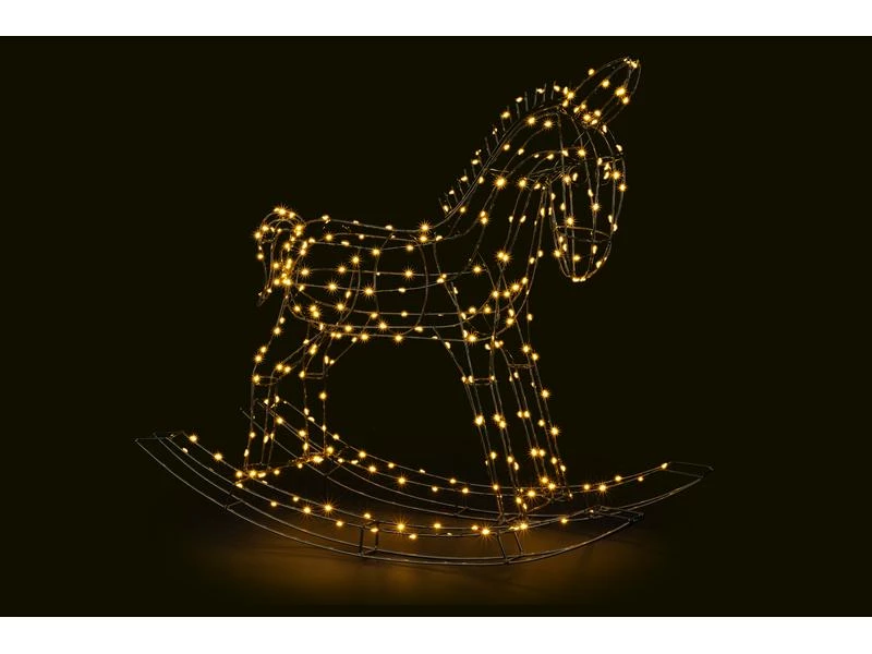 STT LED-Figur Pferd, 65 cm, Schwarz 2 STT LED-Figur Pferd, 65 cm, Schwarz – Bild 2