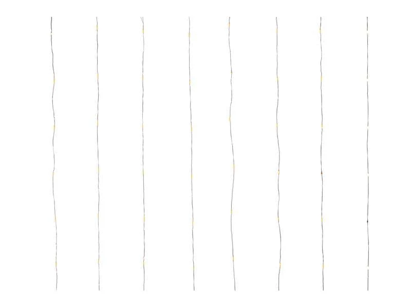 STT LED-Lichtervorhang Angel Hair, 264 LEDs, 1.2x2.2m, Schwarz 1 STT LED-Lichtervorhang Angel Hair, 264 LEDs, 1.2x2.2m, Schwarz