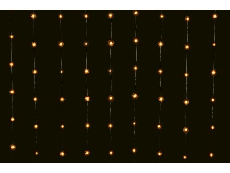 STT LED-Lichtervorhang Angel Hair, 256 LEDs, 1.6x1.6m, Schwarz 3 STT LED-Lichtervorhang Angel Hair, 256 LEDs, 1.6x1.6m, Schwarz – Bild 3