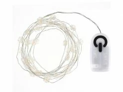 Sirius LED-Lichterkette Nynne 40 LED Schneeflocke Silber