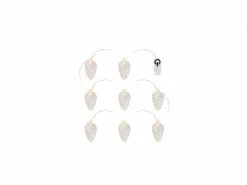 Sirius LED-Lichterkette Celina Tannenzapfen, Transparent, 8 LED