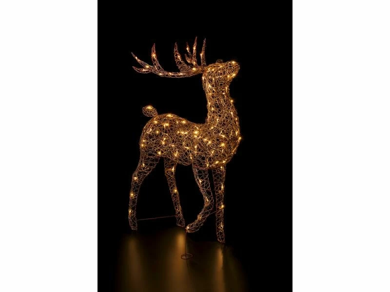 STT LED-Figur Rentier Finn, 140 cm, Braun 3 STT LED-Figur Rentier Finn, 140 cm, Braun – Bild 3