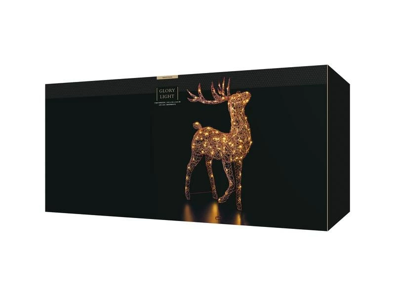 STT LED-Figur Rentier Finn, 140 cm, Braun 4 STT LED-Figur Rentier Finn, 140 cm, Braun – Bild 4