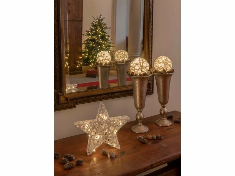 STT Tischdeko Cotton Star, Ø 30 cm, Weiss 3 STT Tischdeko Cotton Star, Ø 30 cm, Weiss – Bild 3