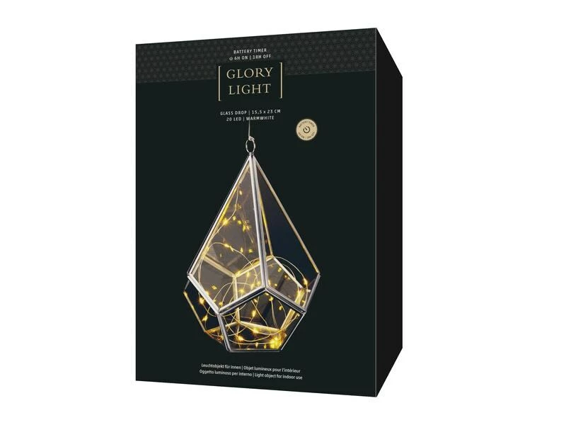 STT Fensterhänger Drop, 23 cm, Silber 4 STT Fensterhänger Drop, 23 cm, Silber – Bild 4