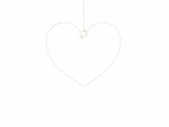 Sirius Fensterhänger Liva Herz, Weiss, 26 cm