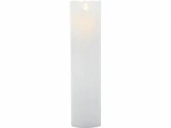 Sirius LED-Kerze Sara Exclusive, Ø 7.5 x 25 cm, Weiss