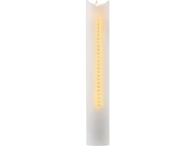 Sirius LED-Kerze Sara Adventskalender, Ø 4.8 x 29 cm, Gold/Weiss 1 Sirius LED-Kerze Sara Adventskalender, Ø 4.8 x 29 cm, Gold/Weiss