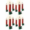 Lumix LED Baumkerze SuperLight Flame, Rot, 12er-Starter Set