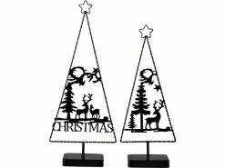 Hoff Interieur Dekolicht Led-Bäume 2er Set, Schwarz