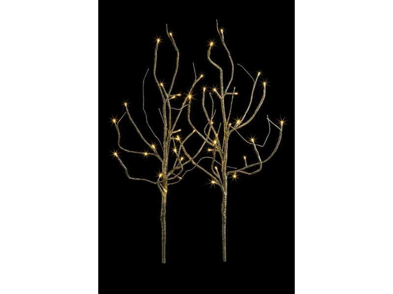 STT LED-Ast, 2er-Set, Gold, 75 cm 2 STT LED-Ast, 2er-Set, Gold, 75 cm – Bild 2