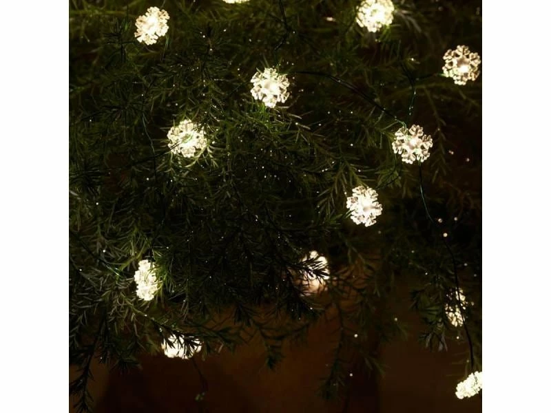 Sirius LED-Lichterkette Nynne 3.9 m Schneeflocke Grün 2 Sirius LED-Lichterkette Nynne 3.9 m Schneeflocke Grün – Bild 2