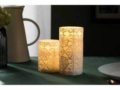 Pauleen LED-Kerzen Set Little Lilac, Ø 7.8 cm, Weiss, 2 Stk. -Weihnachtsbeleuchtung Verkäufe 52052887 xxl