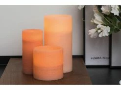 Pauleen LED-Kerzen Set Shine like a, Ø 7.5 cm/10 cm, Rosa, 3 Stk. -Weihnachtsbeleuchtung Verkäufe 52052956 xxl