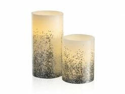 Pauleen LED-Kerzen Set Glowing Glitter, Ø7.6 cm, Silber/Weiss, 2 Stk -Weihnachtsbeleuchtung Verkäufe 52053223 xxl