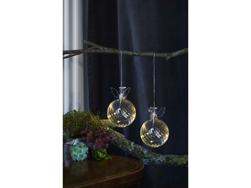 Sirius Weihnachtskugel Wave Engel, 8 cm 3 Sirius Weihnachtskugel Wave Engel, 8 cm – Bild 3