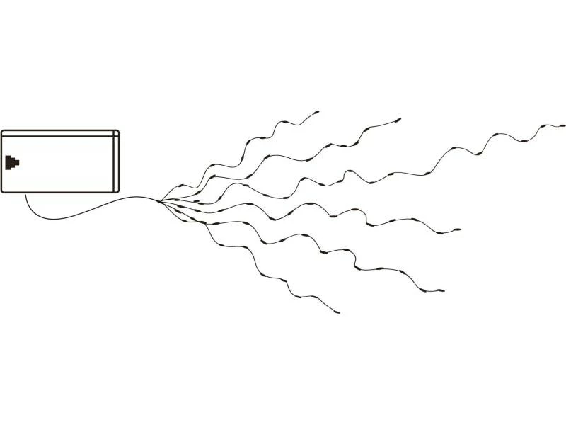 Star Trading LED Lichterkette Angel Hair Bouquet 1 m, 46 LED Silber 6 Star Trading LED Lichterkette Angel Hair Bouquet 1 m, 46 LED Silber – Bild 6