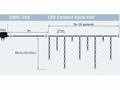 STT Lichtervorhang Starterkit-System Connect 100 LED, 3 m -Weihnachtsbeleuchtung Verkäufe 52898692 xxl