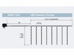 STT Lichtervorhang Starterkit-System Connect 2.1 x 3 m -Weihnachtsbeleuchtung Verkäufe 53183942 xxl