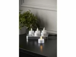 Star Trading LED Teelichter Set Chargeme Ø 4 cm x 2.1 cm, Weiss, 6 Stk -Weihnachtsbeleuchtung Verkäufe 53319163 xxl