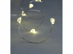 Sirius LED Lichterkette Angel Hair Maggie, 40x LED Diamant Silber