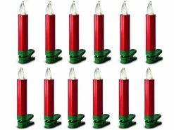 Lumix LED Baumkerze SuperLight Mini, Rot, 12er-Starter Set -Weihnachtsbeleuchtung Verkäufe 53912259 xxl