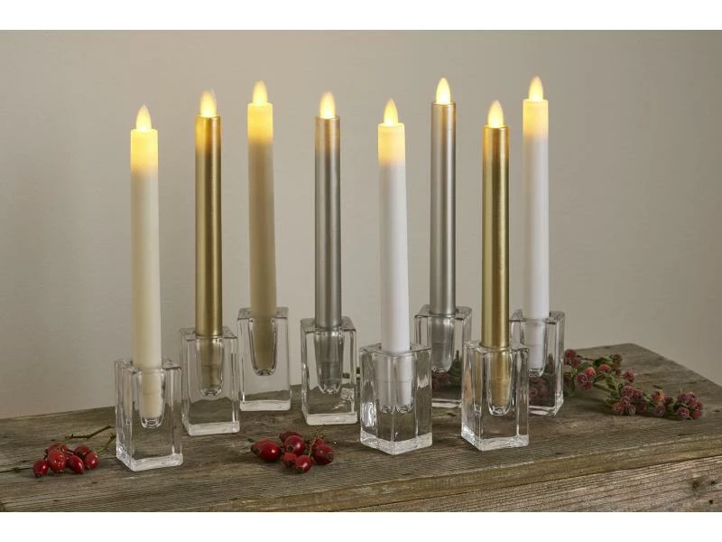 Sirius LED-Stabkerzen Set Sara Ø 2 x 25 cm, Weiss, 2 Stk. 6 Sirius LED-Stabkerzen Set Sara Ø 2 x 25 cm, Weiss, 2 Stk. – Bild 6