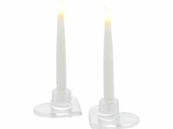 Sirius LED-Stabkerzen Set Ella Ø 9 x 15 cm, Weiss, 2 Stk.