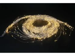 Dameco LED Lichterkette Angel Hair 3 m 1440 LED, Silber