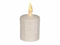 Star Trading LED Grabkerze Paula Ø 6 x 11.5 cm, Beige