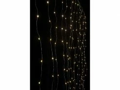 STT LED Lichterkette Angel Hair 1.6 m, 256 LED Silber Vorhang