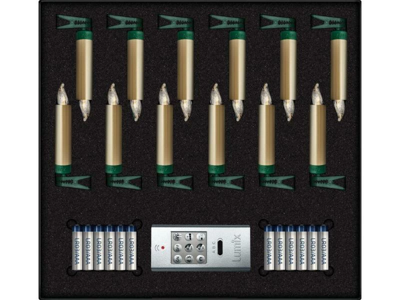 Lumix LED Baumkerze SuperLight Mini, Gold, 12er-Starter Set 2 Lumix LED Baumkerze SuperLight Mini, Gold, 12er-Starter Set – Bild 2