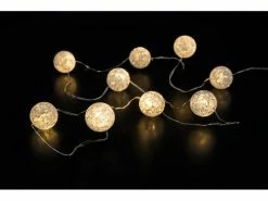 STT LED-Lichterkette Lucy 2 m Silber, 20 LED, Indoor