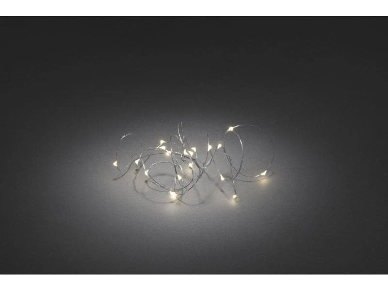 Konstsmide LED Lichterkette Angel Hair 1.9 m 20 LED, Silber 2 Konstsmide LED Lichterkette Angel Hair 1.9 m 20 LED, Silber – Bild 2