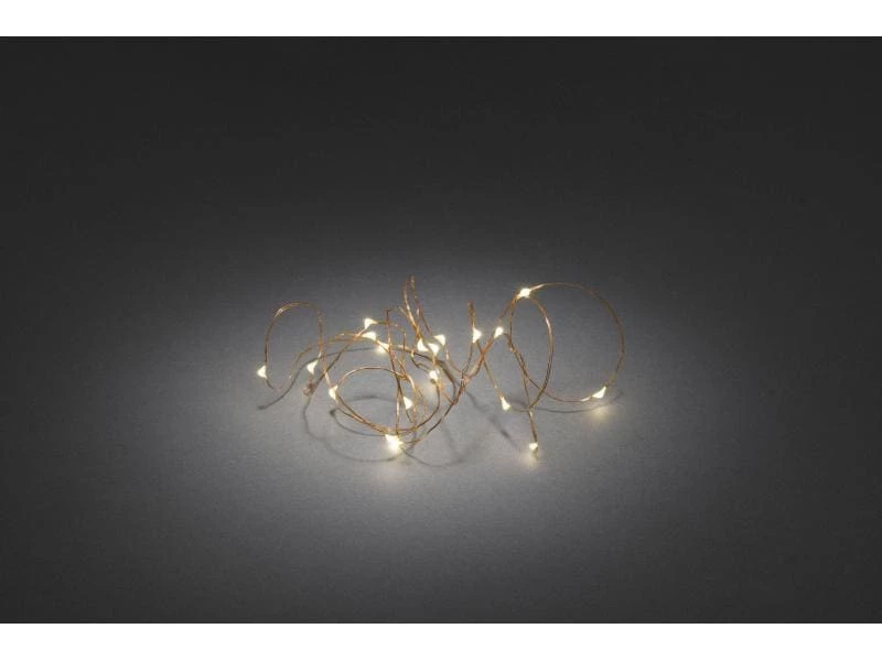Konstsmide LED Lichterkette Angel Hair 3.9 m 40 LED, Kupfer 2 Konstsmide LED Lichterkette Angel Hair 3.9 m 40 LED, Kupfer – Bild 2