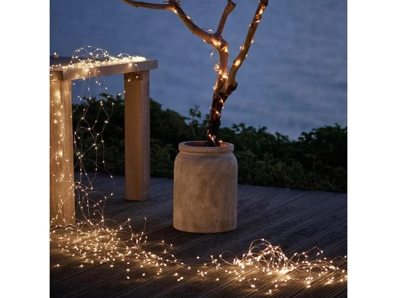 Sirius LED Lichterkette Angel Hair Knirke Cluster 1.5 m Silber 3 Sirius LED Lichterkette Angel Hair Knirke Cluster 1.5 m Silber – Bild 3