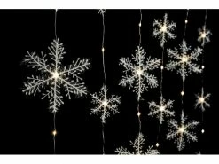 STT LED-Lichtervorhang Snowflake 1.2 m, 105 LEDs, Indoor -Weihnachtsbeleuchtung Verkäufe 82739137 xxl