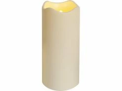 Star Trading LED-Kerze Pillar Paul Ø 10 x 23 cm, Beige